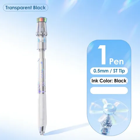 Aihao Rotating Flying Wing Retractable Gel Pen Stress Relief Black Ink Fine Tip Stationery For Students Office Supplies