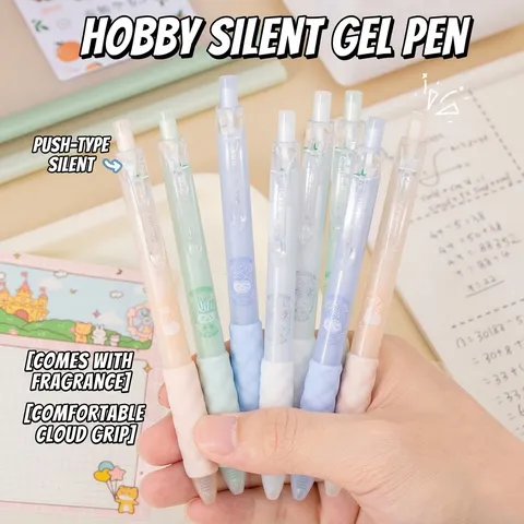 Aihao Penna Gel Silenziosa 0.5mm Punta ST Inchiostro Nero Impugnatura Profumata Asciugatura Rapida Per Ufficio E Scuola