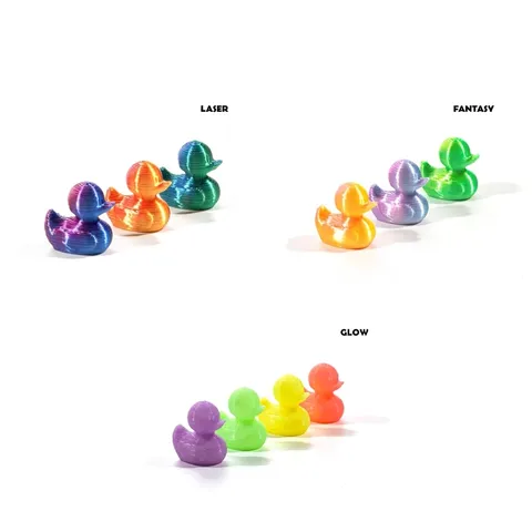 Mini Figurine de Canard Imprimée en 3D pour Décoration de Micro Paysage PLA Matériau Laser Fantasy Glow Ornement Canard