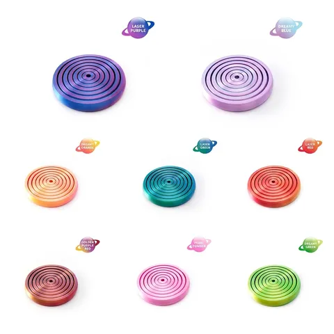 3D Printed Interstellar Decompression Disk Fidget Toy PLA Spiral Geometric Polygon Push Toy Desktop Ornament Gift