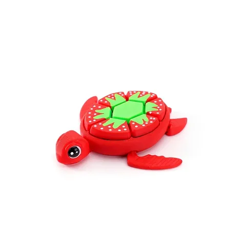 3D-Gedruckte Frucht Schildkröte Stressabbau Spielzeug PLA Kunststoff Wassermelone Erdbeere Drachenfrucht Schreibtisch Ornament Büro Fidget Toy