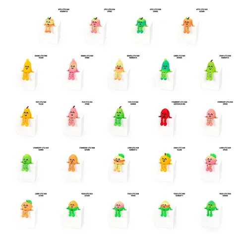Cute 3D Printed Fruit Companion Desktop Ornament Articulated Jointed PLA Fruit Figurines For Office Home Decor Gift