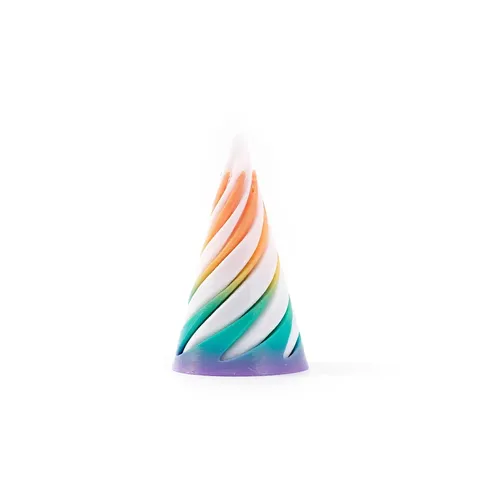 Modern Minimalist 3D Printed Geometric Twist Fidget Toy Gradient Color Spiral Texture Sensory Stress Relief Table Ornament For Unisex