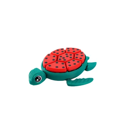 3D-Gedruckte Frucht Schildkröte Stressabbau Spielzeug PLA Kunststoff Wassermelone Erdbeere Drachenfrucht Schreibtisch Ornament Büro Fidget Toy