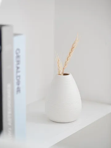 Handgemaakte Geborstelde Gestreepte Keramische Vaas Collectie Wabi-Sabi Noorse Stijl Decoratieve Droogbloempot Minimalistische Thuiskunst Ornamenten