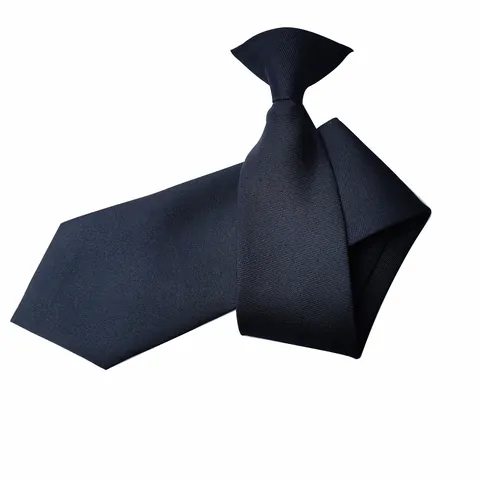 Corbata de Poliéster de Color Sólido Lisa Sarga Acanalada Forma de Flecha Uniforme de Hombre Corbata de Negocios para Seguridad Boda Funeral