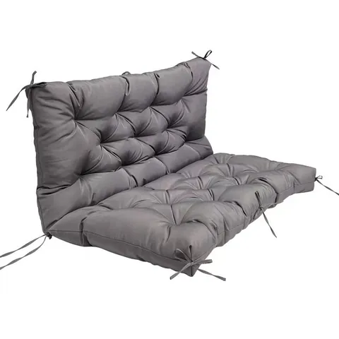 Cuscino per Panchina in Tessuto Impermeabile Spesso Trapuntato Orecchini per Sedia da Giardino Cuscino Seduta Schienale Integrato Imbottiture con Lacci