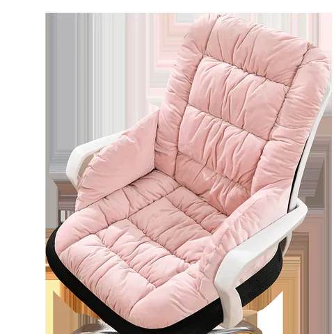 Cojín de Asiento y Respaldo Calefactable Eléctrico Integrado Peluche de Oficina Soporte Lumbar Cálido Temperatura Ajustable Temporizador Lavable