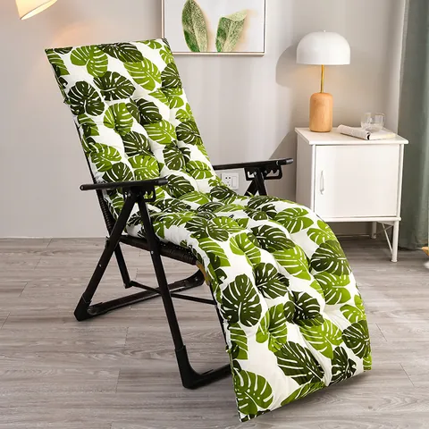 Brushed Thickened Lounge Chair Cushion Reversible Double Sided Rocking Chair Pad Quilted Folding Sofa Mat For Living Room Bedroom Patio Indoor Outdoor Use