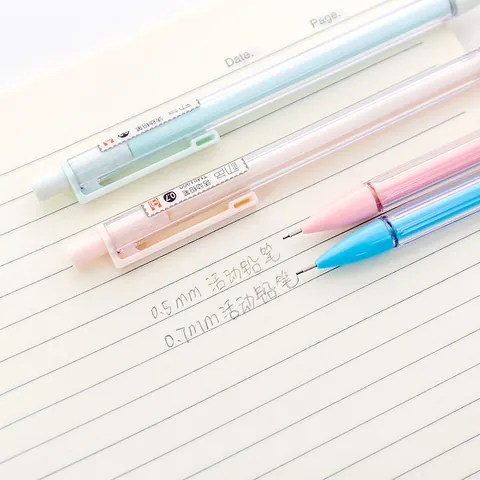 Minimalistischer Hexagonaler Transparenter Druckbleistift Für Schüler Büro Schreiben Zeichnen 0.5mm 0.7mm Bleistift Schreibwaren