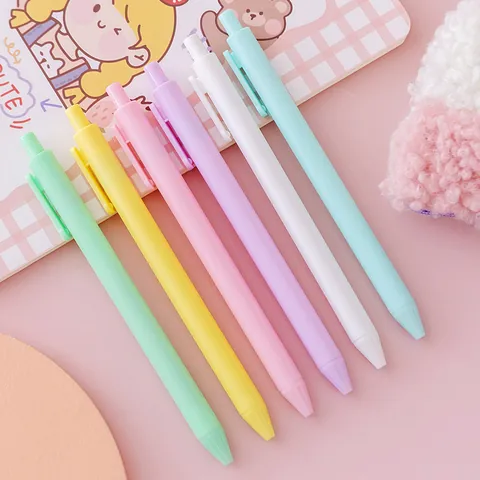 Macaron Bonbonfarbe Gelstift Feine Spitze Minimalistisch Schüler Prüfung Signatur Stift Kunststoff Schreibstift Büro Schule