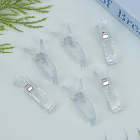 Mollette per Cucito Trasparenti a Forma di Ascia Clip di Posizionamento in Plastica per Patchwork Quilting Fissaggio Tessuto Accessori