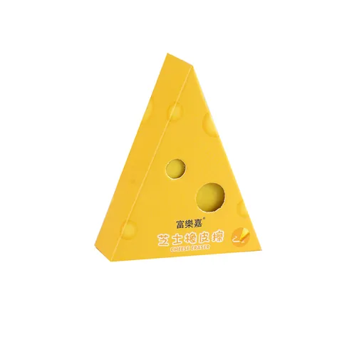 Creative Cute Cheese Cake Eraser Simulated Food Shaped Eraser Soft TPR Correction Stationery For Students Office