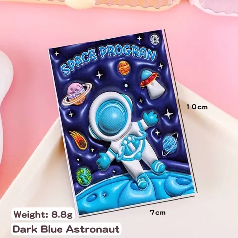 Süßes Cartoon 3D Geprägtes Puffy Cover Mini Notizbuch Kreatives Vertikales Blanko Innenseiten Taschennotizbuch Für Kinder Schüler Schreibwaren Geschenk