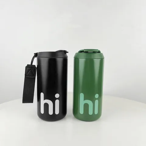 304 316 Edelstahl Vakuumisoliert Kaffeetasse Mit Griff Tragbar Matt Reisebecher Für Auto Büro Student Geschenk