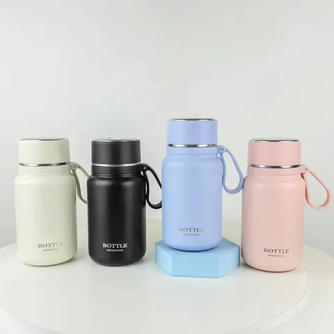316 Edelstahl Vakuum Isolierte Flasche Große Kapazität Wasserflasche Mit Tragbarem Gurt Für Outdoor Sport Reisen Auto Gebrauch