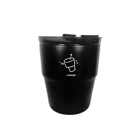 Taza de Café con Aislamiento al Vacío de Acero Inoxidable 316L Tapa de Doble Bebida Mug Portátil Antigoteo Calor Frío para Oficina Coche Viaje