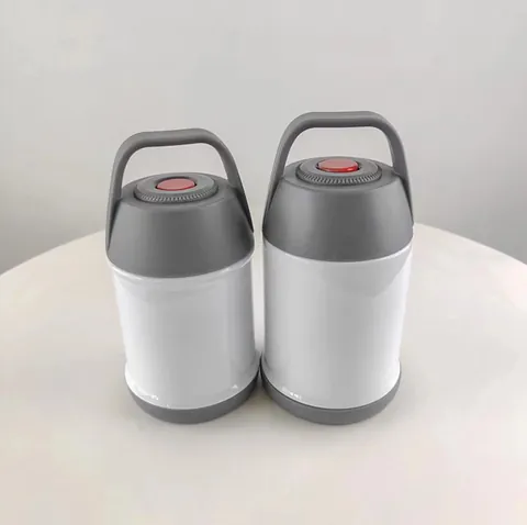 Tarro de Comida Aislado al Vacío de Acero Inoxidable Termo de Comida Portátil con Mango Contenedor de Sopa Lonchera Térmica Moderna