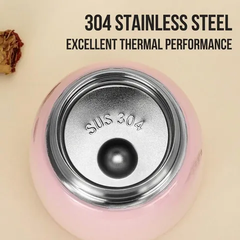 Smart Temperature Display Vacuum Flask Stainless Steel Mini Stewing Thermal Bottle Portable Water Cup For Women