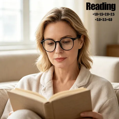 Fashion Cat Eye Anti Blue Light Reading Glasses For Women Retro Round Frame Computer Readers Presbyopic Eyeglasses Black Red Purple