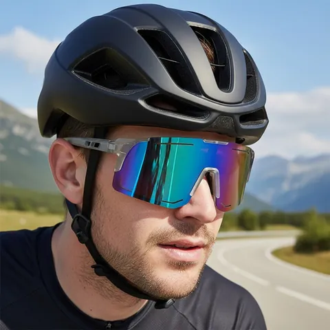 Outdoor Sports Cycling Sunglasses UV400 Mirror Coating Windproof Goggles For Men Women Bicycle Racing Fashion Sun Glasses