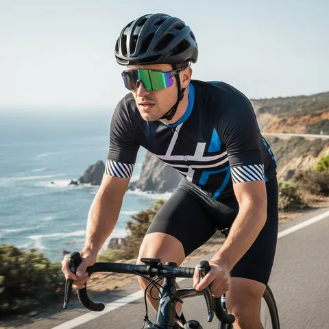 Gafas de Ciclismo Deportivas al Aire Libre a Prueba de Viento Montura Grande de Una Sola Pieza Protección UV400 Gafas de Sol para Hombre Mujer Ciclismo