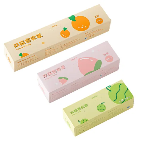 Food Grade PE Food Storage Bags For Refrigerator Stand Up Bottom Double Seal Zip Lock Reusable Fresh Keeping Bags Fruit Pattern Kitchen Organization Storage Bags