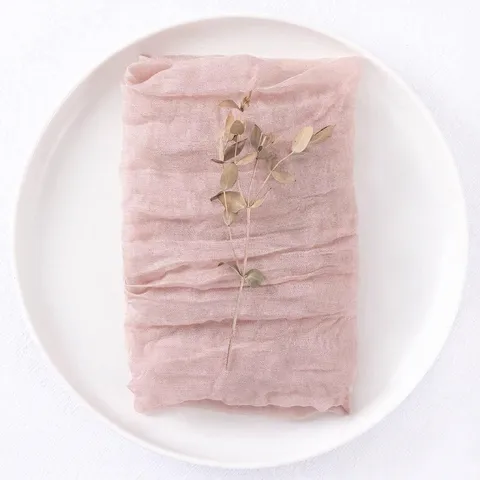 Kaasdoek Servetten Geplooid Gaas Diner Servetten Polyester Tafeldecoratie Voor Bruiloft Feest Banket Ceremonie Servet
