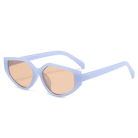 Trendy Irregular Geometric Sunglasses For Women Candy Colors Personalized Hexagon Sun Glasses Outdoor Holiday Beach Eyewear UV400 Protection