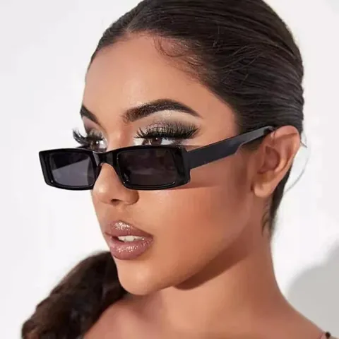 Fashion Square Cat Eye Sunglasses For Women UV400 Protection Trendy Street Style PC Frame AC Lens Outdoor Eye Wear