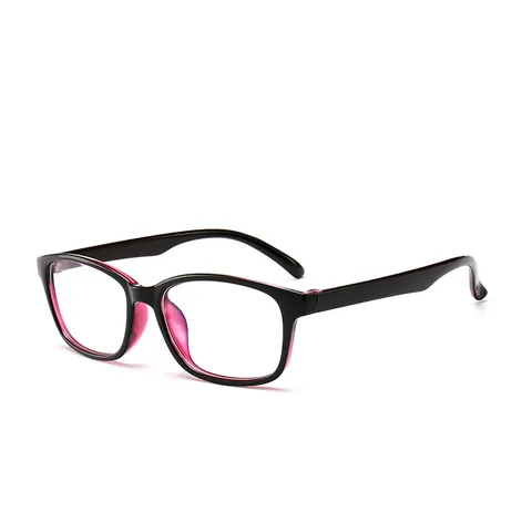 Gafas de Miopía Acabadas Anti-Luz Azul Hombre Mujer PC Marco Completo Ovalado Lente de Resina Dioptría 100-400
