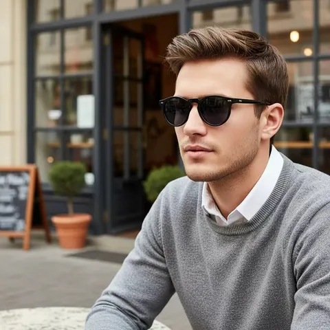 Retro Round Sunglasses Women Men Small Frame Vintage Rivet Decoration UV400 Protection European Fashion Sun Glasses Eyewear