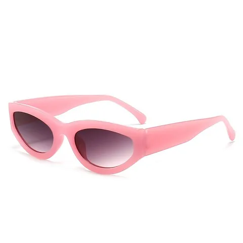 Women Trendy Retro Cat Eye Sunglasses UV400 Protection PC Frame AC Lens Fashion Outdoor Beach Eyewear Personalized Sun Glasses