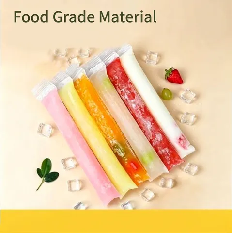 Sacs à Glaçons Jetables Auto-Scellants en PE de Qualité Alimentaire Sachets de Yaourt Pour la Fabrication de Desserts Froids Bricolage