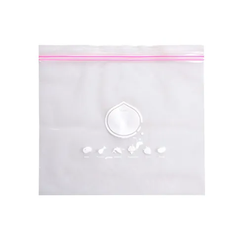 Thickened Refrigerator Food Storage Bags Double Zipper Seal Transparent PE Fresh-keeping Bags Kitchen Organizer With Memo Area