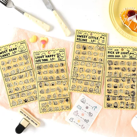 Cute House Vol 2 Transparent Clear Silicone Stamps For DIY Scrapbooking Journaling Decoration Kawaii Cartoon Animal Craft Stamps