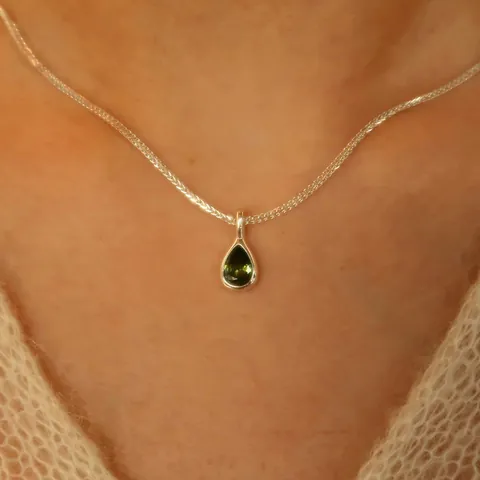 Fashion Water Drop Rhinestone Pendant Necklace For Women Retro Simple Copper Clavicle Chain Temperament Ins Jewelry Necklaces