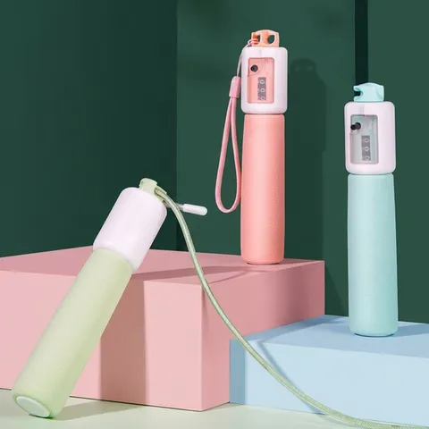 Verstellbares Mechanisches Zählspringseil Für Kinder Schüler PVC Stahldraht Springseil Mit Rutschfestem Schaumstoffgriff Fitnessgerät