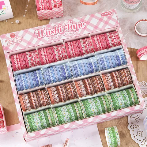 Retro Washi Paper Tape Collection Vintage Decorative Floral Pattern Tape For Scrapbooking Journaling DIY Creative Stationery Sticker