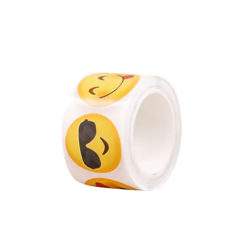 Cartoon Emoji Capybara Sealing Stickers Roll Decorative Art Paper Round Stickers For DIY Scrapbooking Gift Packaging Sealing