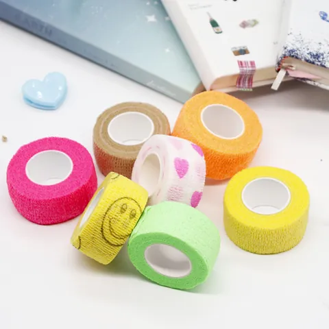Self Adhesive Finger Bandage Wrap Non-Woven Elastic Tape For Writing Finger Protection Callus Prevention Sports Support Students Kids