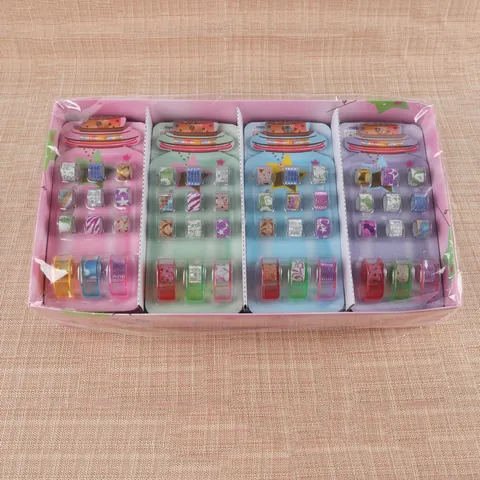 Juego de Cintas Washi con Purpurina DIY Mini Cintas Adhesivas Decorativas de Colores para Scrapbooking Álbum de Fotos Suministros de Manualidades