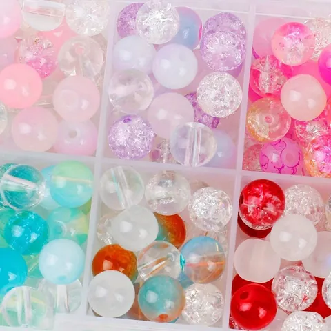 8mm Acrylic Round Beads Assorted Colors Mix Loose Spacer Beads For DIY Jewelry Making Bracelet Necklace Handmade Crafting