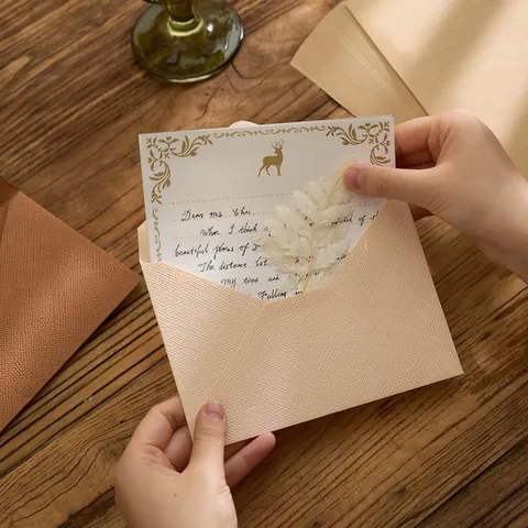 Juego de Papelería Vintage Retro Sobres de Textura de Lino y Papel de Carta Con Pegatinas de Sello de Lacre Para Cartas Regalo