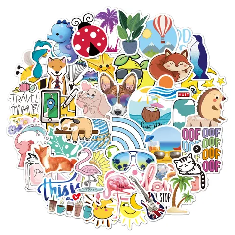 Wasserdichte Vinyl VSCO Aufkleber Für Wasserflaschen Laptop Gepäck Cartoon Graffiti Decals Für Jugendliche Kinder DIY Aufkleber