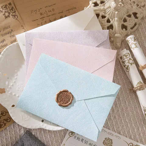 Retro Chinese Style Tree Texture Envelope Letter Paper Set Specialty Paper With Wax Seals For Birthday Wedding Invitation Gift
