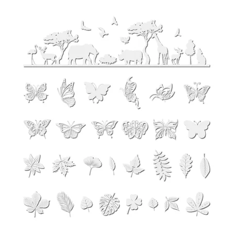 Reflective Static Cling Window Decals Anti-Bird Strike Butterfly Leaf Animal Silhouettes Glue-Free Glass Stickers For Home