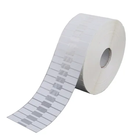 White Thermal Jewelry Price Tags Waterproof Synthetic Paper Barbell Labels For Rings Earrings Necklaces Retail Store Rolls