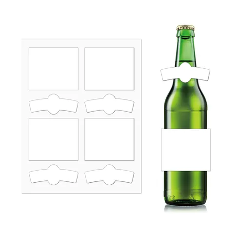 Etichette per Bottiglie di Vino in Vinile Stampabile a Getto d'Inchiostro Opaco Impermeabile Fogli Adesivi A4 Bianchi per Bottiglia di Birra DIY Decorazione Festa