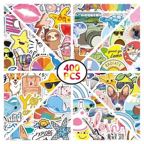 Waterproof Vinyl VSCO Stickers For Water Bottles Laptop Luggage Cartoon Graffiti Decals For Teens Kids DIY Stickers